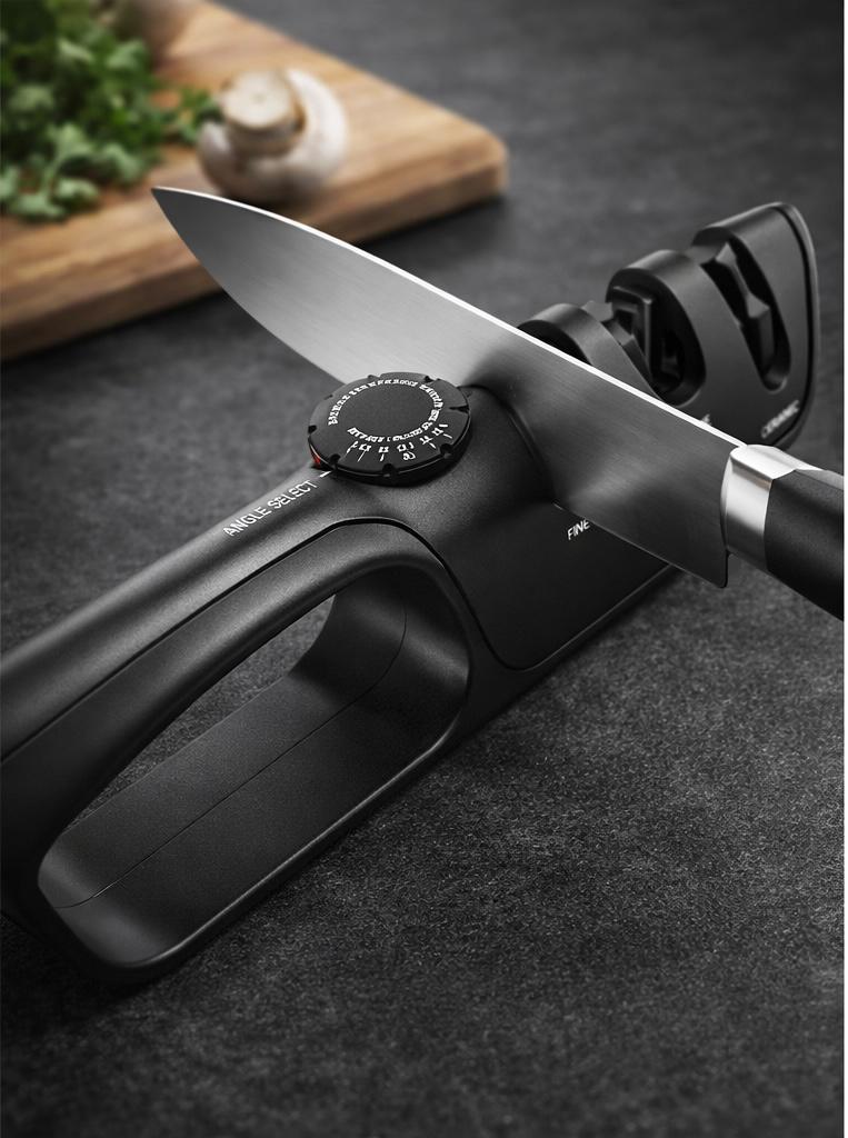 3-Stage Adjustable Knife Sharpener with Ergonomic Handle